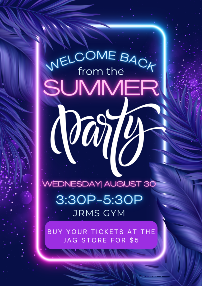 Back to School Party Save the Date John Rolfe Middle School